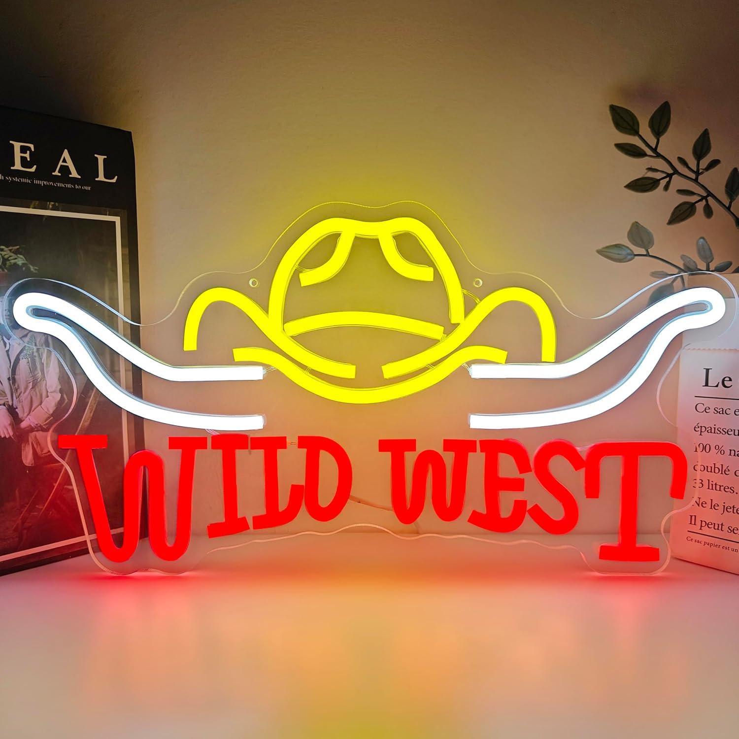 Neon Sign Party - Wild West Neon Sign Cowboy Style