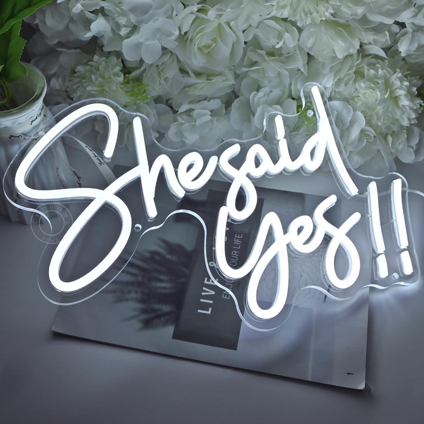 She Said Yes Neon Sign USB Dim - đánh giá và giá Neon Sign Party