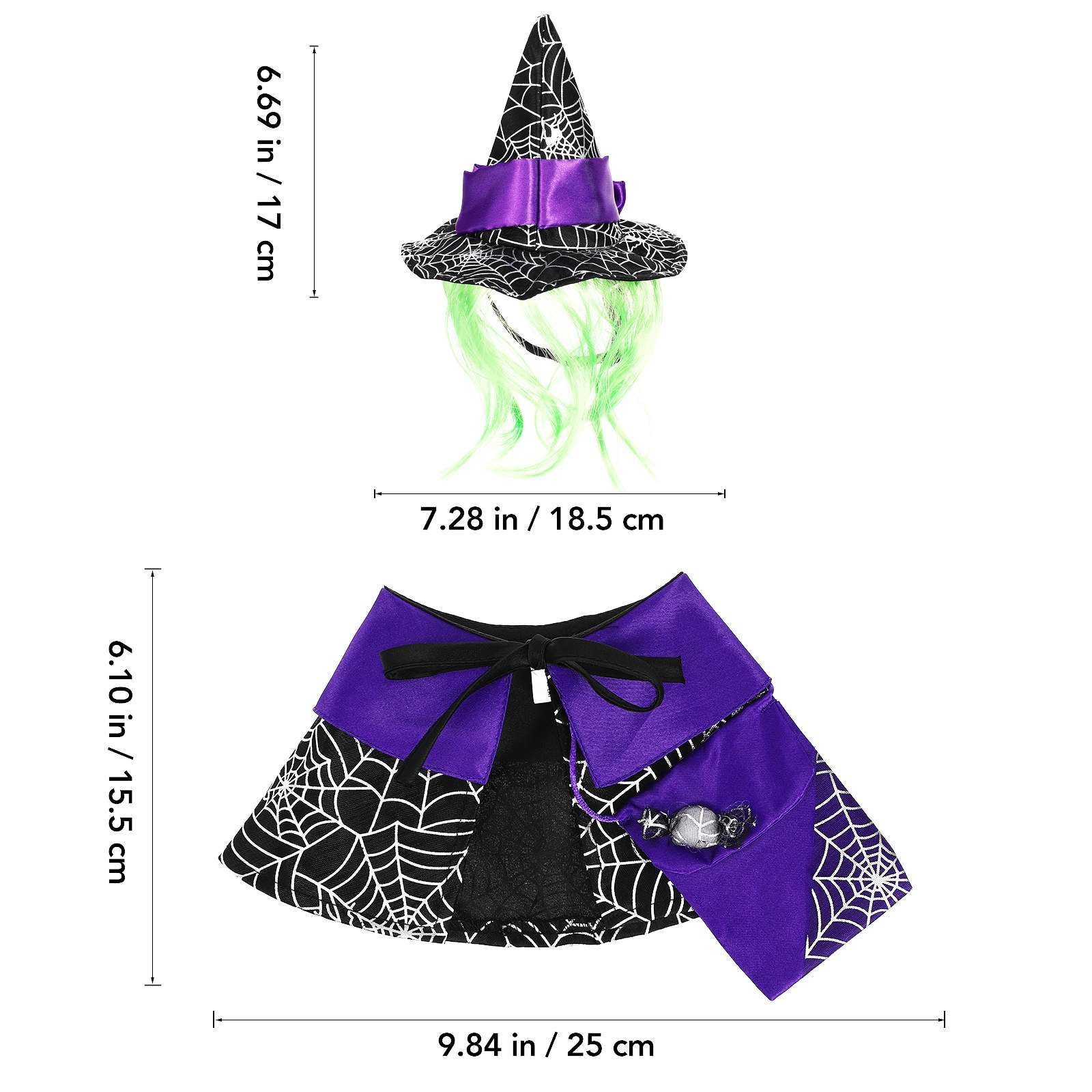 1Set Halloween Cat Costume Cat - đánh giá và giá Party Hat Cone