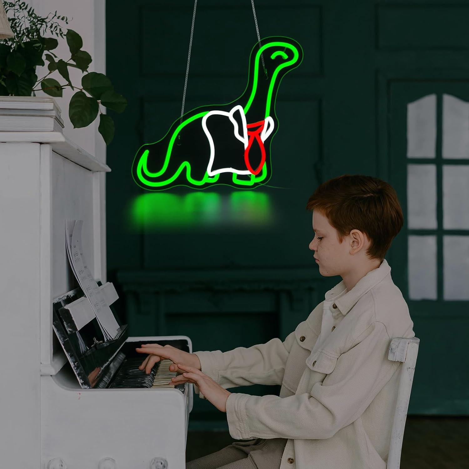 Dinosaur Neon Sign Dimmable LE - đánh giá và giá Neon Sign Party
